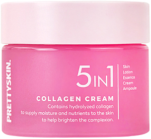 Pretty Skin~Универсальный крем с коллагеном 5 в 1~Collagen Cream 5 in 1