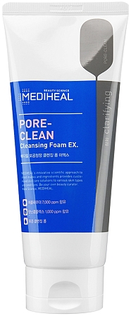 Mediheal~Очищающая пенка для жирной кожи с древесным углем~Pore-clean Charcoal Cleansing Foam EX