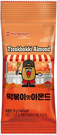 Murgerbon~Миндаль со вкусом токпокки (Корея)~TTeok-Bokki Flavor Almond 
