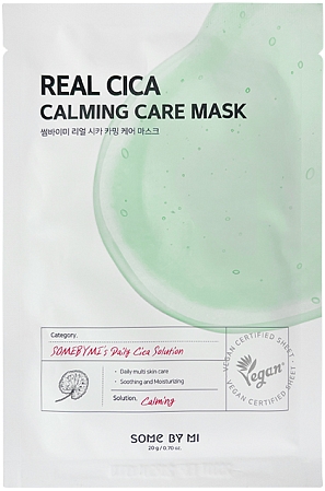 Some By Mi~Успокаивающая тканевая маска с центеллой~Real Cica Calming Care Mask