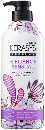 Kerasys~Восстанавливающий шампунь для волос с маслом ши~Elegance Sensual Parfumed 