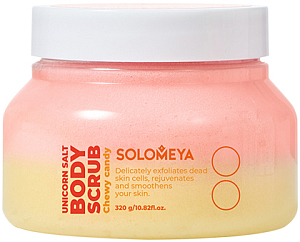 Solomeya~Солевой скраб для тела с ароматом мармелада~Unicorn Salt Body Scrub Chewy Candy