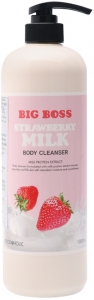 FoodaHolic~Гель для душа с экстрактом клубники~Big Boss Strawberry Body Cleanser