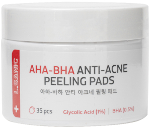 LSanic~Отшелушивающие диски с AHA и BHA кислотами против несовершенств кожи~Anti-Acne Peeling Pads
