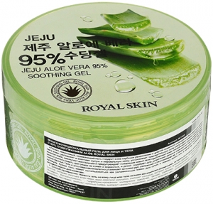 Royal Skin~Успокаивающий многофункциональный гель для лица и тела с 95% содержанием Aloe 