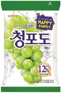 Lotte~Леденцовая карамель с соком зеленого винограда~Green Grape Candy