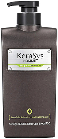 Kerasys~Увлажняющий шампунь с протеинами~Homme Scalp Care