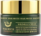 3W Clinic~Антивозрастной крем c муцином улитки~Snail Mucus Wrinkle Cream