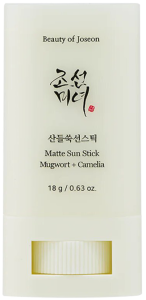 Beauty of Joseon~Солнцезащитный стик c центеллой~Matte Sun Stick Mugwort And Camelia SPF 50+ PA++++
