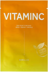 Barulab~Осветляющая тканевая маска с витамином С~The Clean Vegan Vitamin C Mask