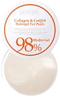 Petitfee~Гидрогелевые патчи с коллагеном~Collagen & Co Q10 Hydrogel Essence Eye Patch
