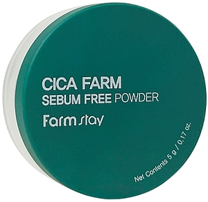 FarmStay~Матирующая рассыпчатая пудра с центеллой~Cica Farm Sebum Free Powder