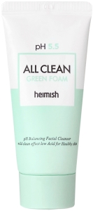 Heimish~Очищающая пенка для умывания с гиалуроновой кислотой~Mini All Clean Green Foam