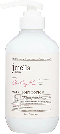 Jmella~Парфюмированный лосьон для тела с чёрной смородиной~In France Sparkling Rose Body Lotion