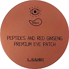LSanic~Патчи с пептидами и экстрактом красного женьшеня~Peptides and Red Ginseng Premium Eye Patch