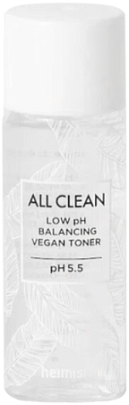 Heimish~Увлажняющий тонер с кислотами для сияния кожи~All Clean low pH Balancing Vegan Toner 30ml
