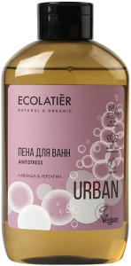 Ecolatier~Ухаживающая пена для ванн с ароматом лаванды и нектарина~Natural And Organic