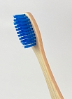ALOEsmart~Бамбуковая зубная щетка~cредней жесткости, синяя