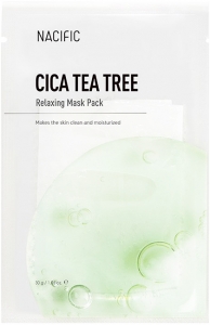 Nacific~Успокаивающая тканевая маска с центеллой и чайным деревом~Cica Tea Tree Relaxing Mask Pack 