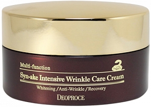 Deoproce~Интенсивный крем с пептидом змеиного яда~Synake Intensive Wrinkle Care Cream