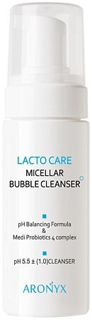 Aronyx~Кислородная мицеллярная пенка-мусс для умывания с лактобактериями~Lacto Care Bubble Cleanser