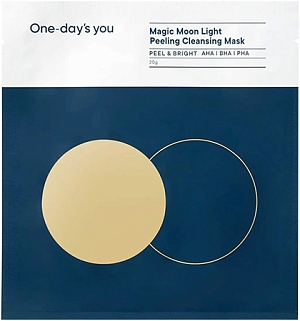 Onedaysyou~Очищающая и отшелушивающая тканевая маска c кислотами~Magic Moon Light Peeling 