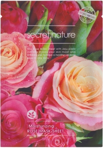Secret Nature~Увлажняющая тканевая маска с экстрактом розы~Rose Mask Sheet