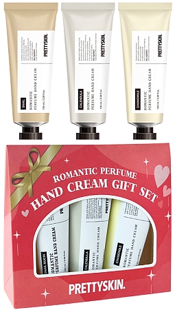 Pretty Skin~Набор с календулой, муцином и ромашкой~Romantic Perfume Hand Cream Gift Set