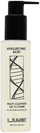 LSanic~Деликатное гидрофильное масло-пенка для сухой кожи~Hyaluronic Acid Oil to Foam