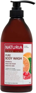EVAS Naturia~Успокаивающий гель для душа с клюквой и апельсином~Pure Body Wash Cranberry&Orange