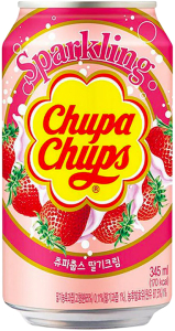 Chupa Chups~Газированный напиток cо вкусом клубники~Sparkling Strawberry