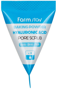FarmStay~Содовый скраб для очищения пор с гиалуроновой кислотой~Baking Powder Hyaluronic Acid Scrub