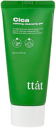 Ttat~Успокаивающий гель для умывания с экстрактом чайного дерева~Cica Calming Cleansing Gel Mini