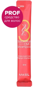 Masil~Ультравосстанавливающий шампунь с аминокислотами и керамидами, 8мл~Salon Hair Cmc Shampoo 