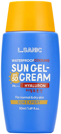 LSanic~Солнцезащитный водостойкий гель-крем для лица с гиалуроновой кислотой~Sun Gel Cream