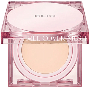 CLIO~Увлажняющий кушон для безупречной кожи~Glass Skin Kill Cover Mesh Glow Cushion SPF50+ PA++++ 