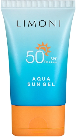 Limoni~Солнцезащитный крем-гель с аденозином~SPF 50+РА++++ Aqua Sun Gel