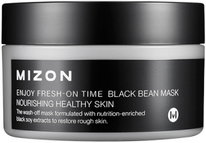 Mizon~Антивозрастная маска с черными соевыми бобами~Enjoy Fresh-On Time Black Bean Mask