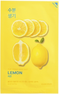 Holika Holika~Тонизирующая тканевая маска с экстрактом лимона~Pure Essence Mask Sheet Lemon