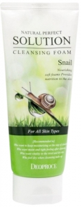 Deoproce~Пенка для умывания с муцином улитки~Natural Perfect Solution Cleansing Foam Snail