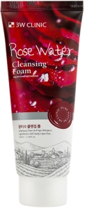 3W Clinic~Очищающая пенка с экстрактом розы~Rose Water Cleansing Foam