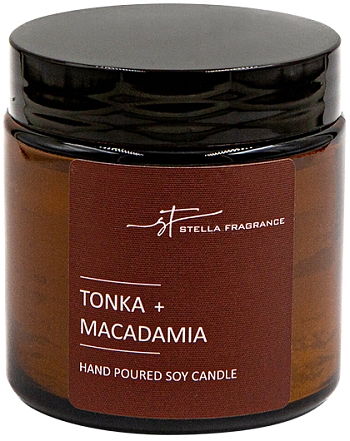 Stella Fragrance~Ароматическая свеча в банке с макадамией~Tonka Macadamia
