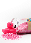 Boomshop~Мерцающая соль для ванны «Розовый фламинго»
