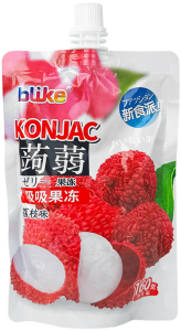 Blike~Питьевое желе с конжаком личи~Konjac Jelly Fruits