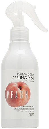 Tenzero~Отшелушивающий пилинг-мист с экстрактом персика~Refresh Body Peeling Mist Peach
