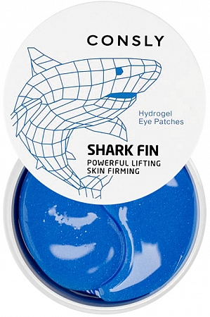 Consly~Гидрогелевые патчи для век с экстрактом акульего плавника~Hydrogel Shark Fin Eye Patch