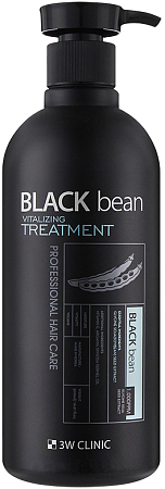 3W Clinic~Маска для волос с черной фасолью~Black Bean Vitalizing Treatmen