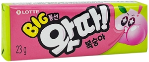Lotte~Жевательная резинка со вкусом персика (Корея)~Watta Peach