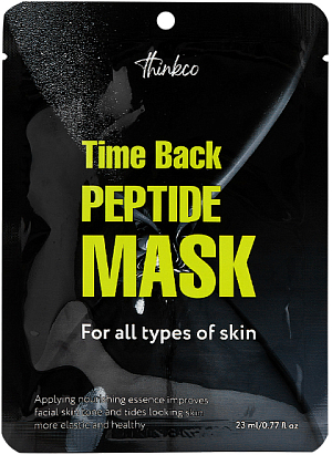 Thinkco~Антивозрастная тканевая маска с пептидами~Time Back Peptide Mask