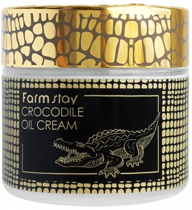 Farmstay~Антивозрастной питательный крем с жиром крокодила~Crocodile Oil Cream